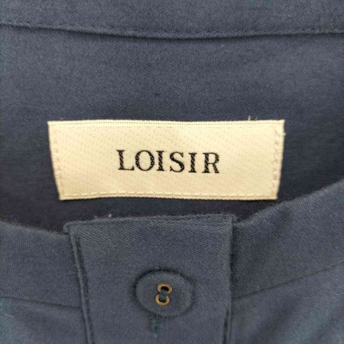 ロワズィール LOISIR バンドカラーシャツプルオーバーワンピース レディース