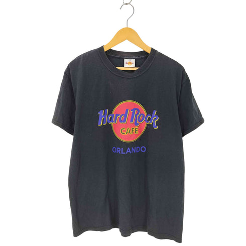 ハードロックカフェ Hard Rock Cafe USA製 ORLANDO プリント クルーネック半袖Tシャツ メンズ JPN:L