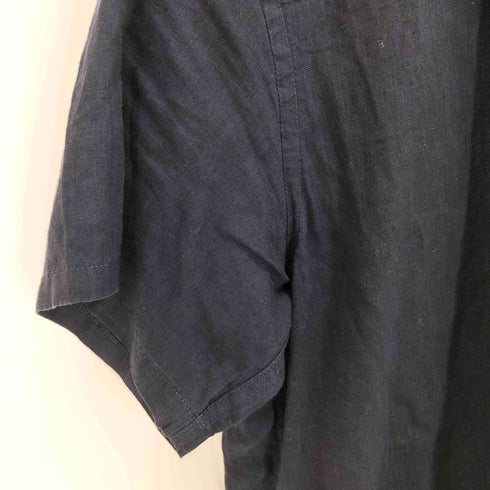 ルードギャラリー RUDE GALLERY 16SS THE BLACK RUDE OVER DUB オープンカラーリネンシャツ メンズ JPN:2
