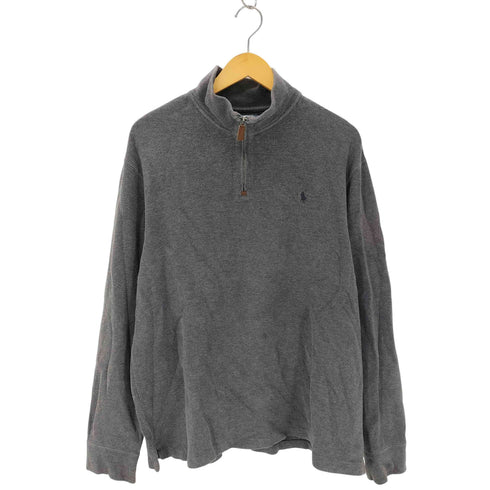 ポロバイラルフローレン Polo by RALPH LAUREN 90S ポニー刺しゅう ハーフジップスウェット メンズ JPN:XL