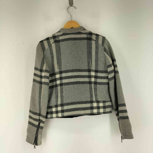 ギャップ Gap ウール混タータンチェックライダースジャケット レディース JPN:S