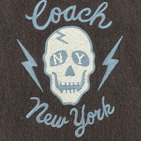 コーチ COACH スカル刺繍マフラー メンズ