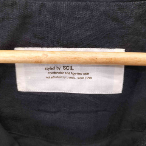 styled by SOIL フーデットリネンコート レディース JPN:1