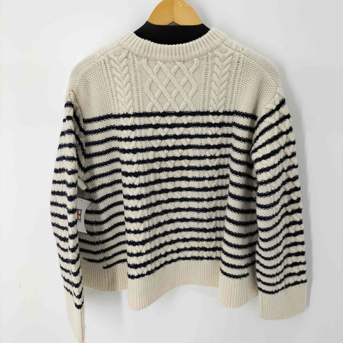 ミラオーウェン Mila Owen 23AW シャツレイヤードAラインケーブルニットセット レディース JPN:0