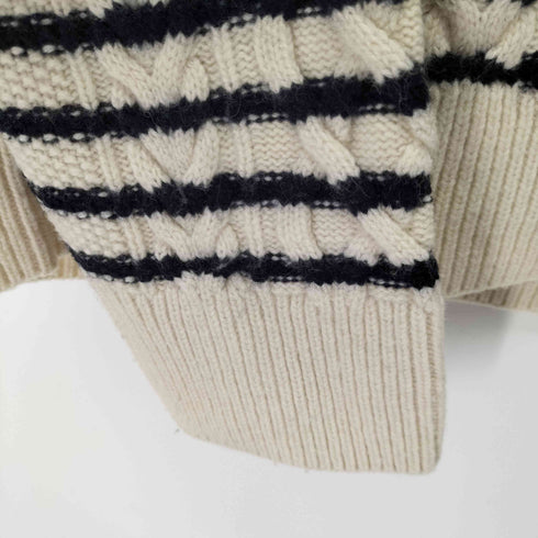 ミラオーウェン Mila Owen 23AW シャツレイヤードAラインケーブルニットセット レディース JPN:0