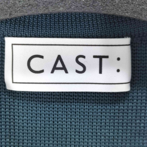 キャストコロン CAST: ノーカラーダブルジップノースリーブワンピース レディース JPN:M