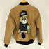 ジョイリッチ JOYRICH 裏地 キルティング Los Angeles バック ベア くまアップリケ ボア ワッペン フェイクレザー スタジアムジャケット スタジャン フライト ジャケット レディース import:M