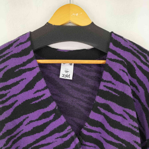 エックスガール X-girl KNIT V-NECK CARDIGAN レディース ONE SIZE