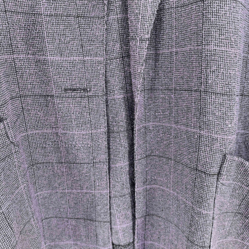 mitchell mitchell MADE IN USA ポリレーヨン チェックショールカラージャケット レディース 14