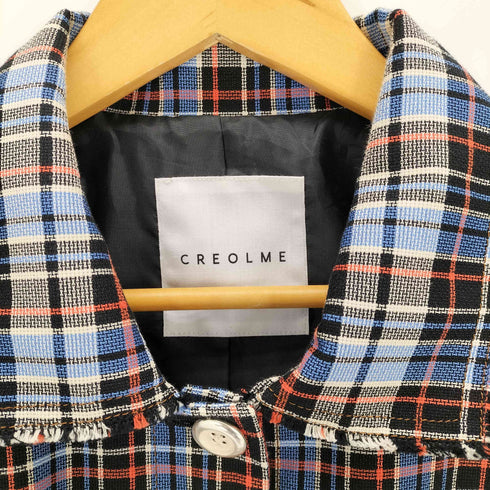 クレオルム CREOLME チェッククロップドコーチジャケット レディース FREE