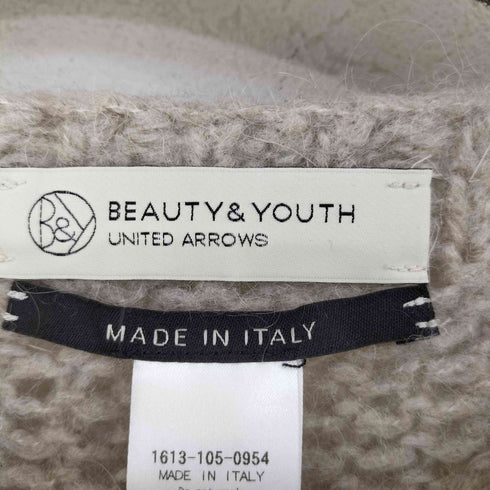 ビューティーアンドユースユナイテッドアローズ BEAUTY & YOUTH UNITED ARROWS MADE IN ITALY 透かし編み アクリルモヘアニット レディース ONE SIZE