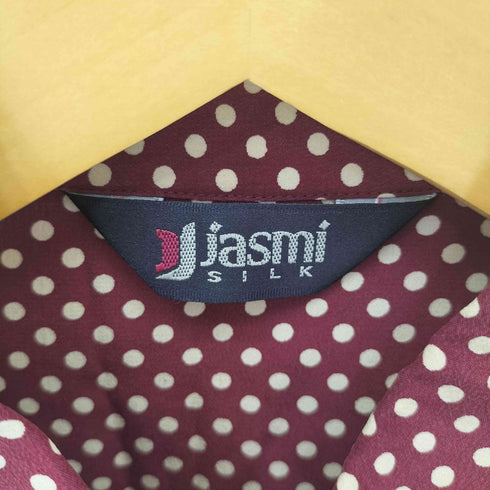 JASMI シルクドットレギュラーカラーシャツ レディース