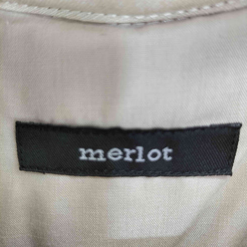 メルロー merlot 中綿シャツロングコート レディース FREE