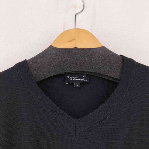 アニエスベーオム Agnes b.homme ウールVネックニット メンズ 1
