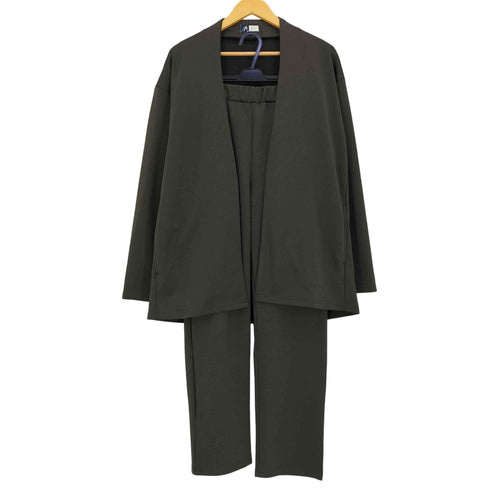 スプ SPU ハイストレッチリラクシング ノーカラー セットアップ メンズ XL