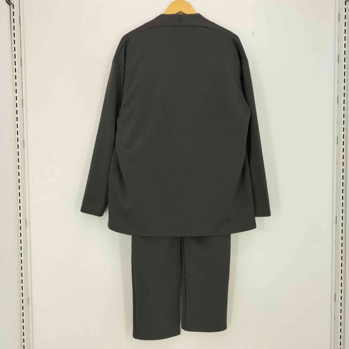 スプ SPU ハイストレッチリラクシング ノーカラー セットアップ メンズ XL
