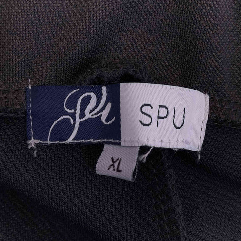 スプ SPU ハイストレッチリラクシング ノーカラー セットアップ メンズ XL