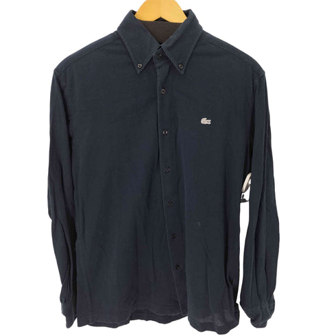 ラコステ LACOSTE EXCLUSIVE EDITION ボタンダウン鹿の子L/S シャツ 白ワニ メンズ JPN:3