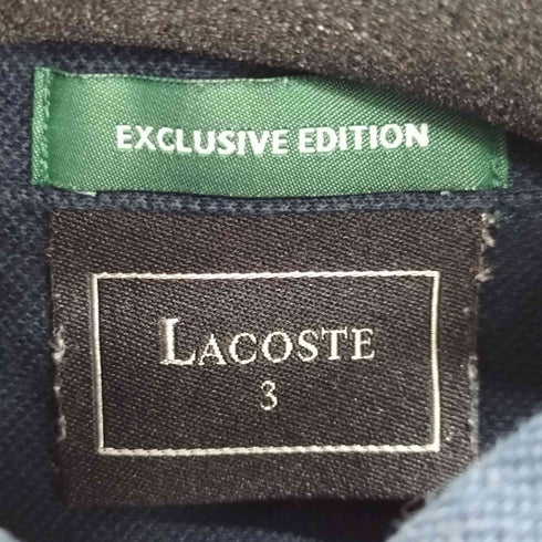 ラコステ LACOSTE EXCLUSIVE EDITION ボタンダウン鹿の子L/S シャツ 白ワニ メンズ JPN:3