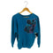 HANES HER WAY 90S USA製 花柄ワッペン ラグラン L/S スウェット レディース JPN:XL