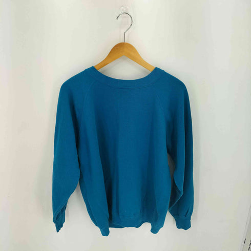 HANES HER WAY 90S USA製 花柄ワッペン ラグラン L/S スウェット レディース JPN:XL
