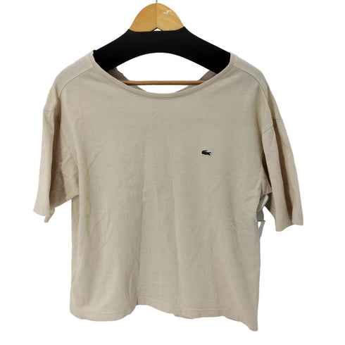 ラコステ LACOSTE ワッペン鹿の子S/Sシャツ レディース JPN:36