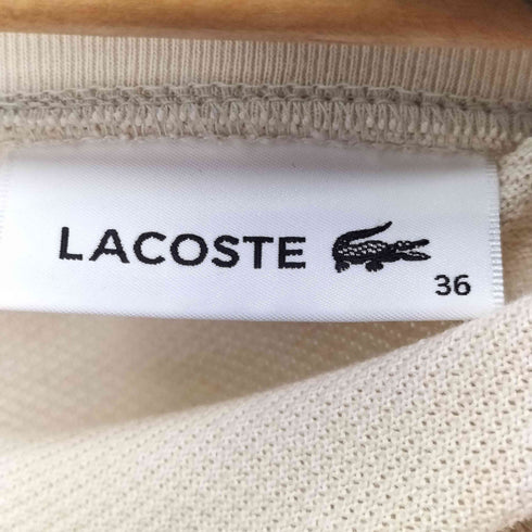 ラコステ LACOSTE ワッペン鹿の子S/Sシャツ レディース JPN:36
