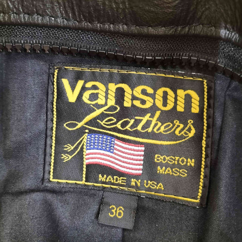バンソン VANSON シングルライダース TYPE.B メンズ US:36
