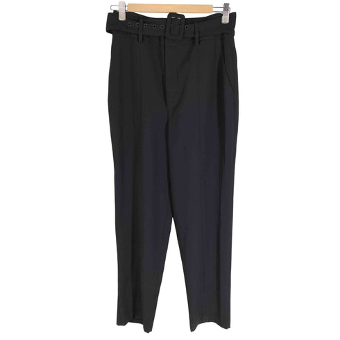 ザラ ZARA テーパードベルト付きスラックス レディース JPN:M