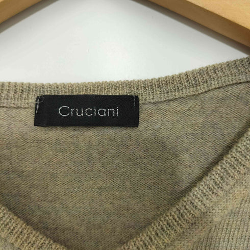 クルチアーニ Cruciani 総ウール Vネック ニットセーター メンズ EUR:46