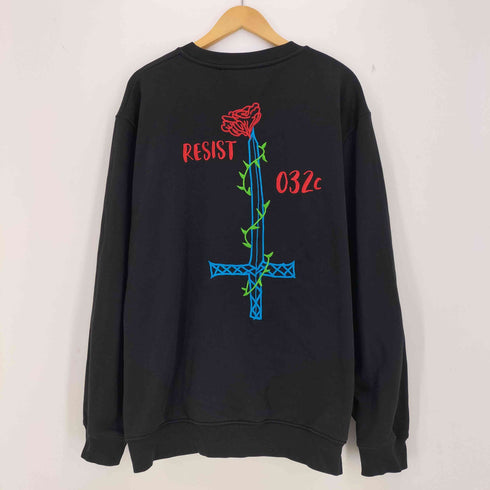 ゼロスリートゥーシー 032C Black Resist Sweatshirt メンズ import:XXL