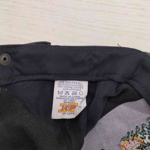 KP CAPS 刺繍デザインレザーキャップ メンズ