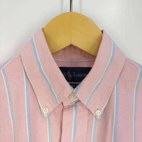 ラルフローレン RALPH LAUREN CUSTOM FIT ポニー刺繍 ストライプ オックスフォードシャツ メンズ 37-80