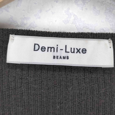 デミルクスビームス Demi-Luxe BEAMS フロントシャギーVネックニットセーター レディース