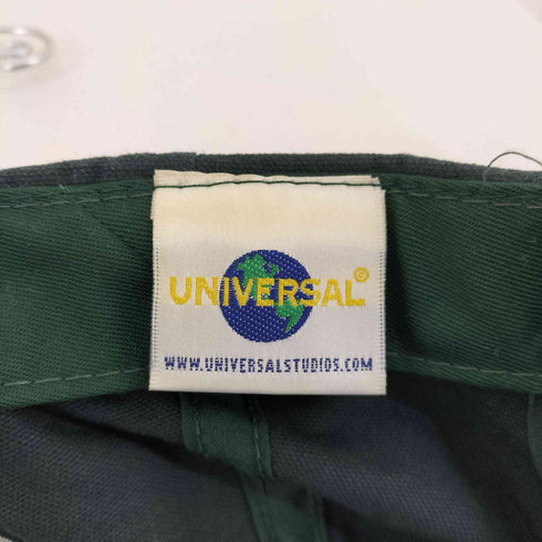 UNIVERSAL STUDIO フロントロゴ刺繍 レザーベルトスウェードキャップ メンズ