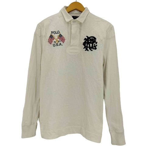 ポロラルフローレン POLO RALPH LAUREN 刺繍 背番号 ラガーシャツ メンズ import:M