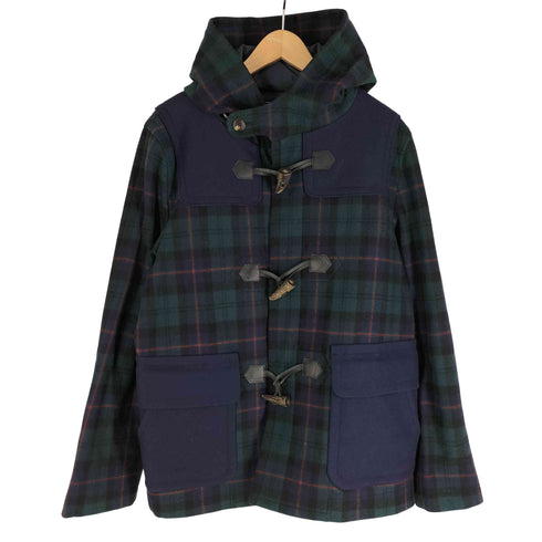 ビームス BEAMS チェックメルトンダッフルコート ブラックウォッチ メンズ JPN:L