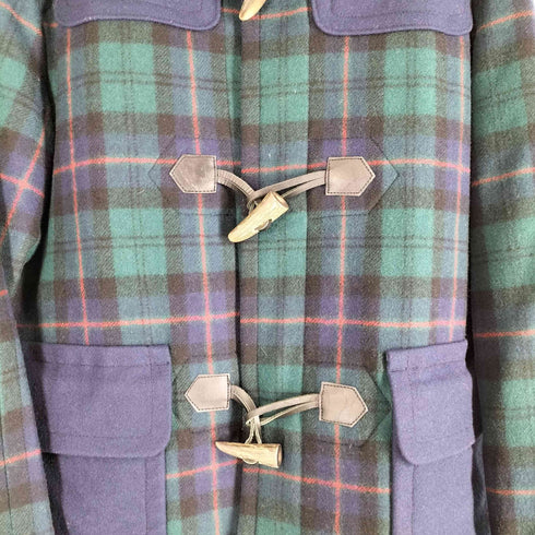 ビームス BEAMS チェックメルトンダッフルコート ブラックウォッチ メンズ JPN:L