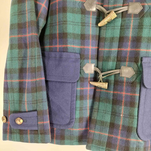 ビームス BEAMS チェックメルトンダッフルコート ブラックウォッチ メンズ JPN:L