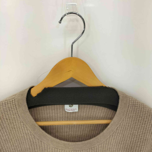 ロクビューティーアンドユースユナイテッドアローズ 6 BEAUTY & YOUTH UNITED ARROWS CASHMERE WAFFLE CREW NECK KNIT メンズ 38