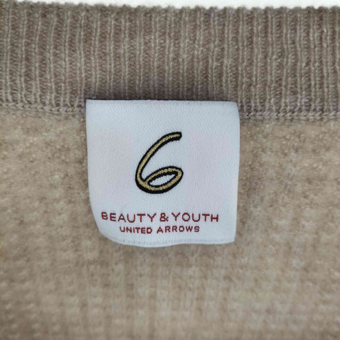 ロクビューティーアンドユースユナイテッドアローズ 6 BEAUTY & YOUTH UNITED ARROWS CASHMERE WAFFLE CREW NECK KNIT メンズ 38