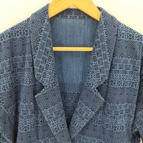 ハートイッセイミヤケ Haat ISSEY MIYAKE 19AW 民族織り チェスターコート レディース JPN:2