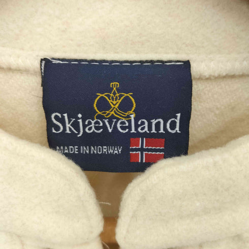 SKJAEVELAND 90S ノルウェー製 ノルディック チロリアンハーフジッププルオーバーニット レディース