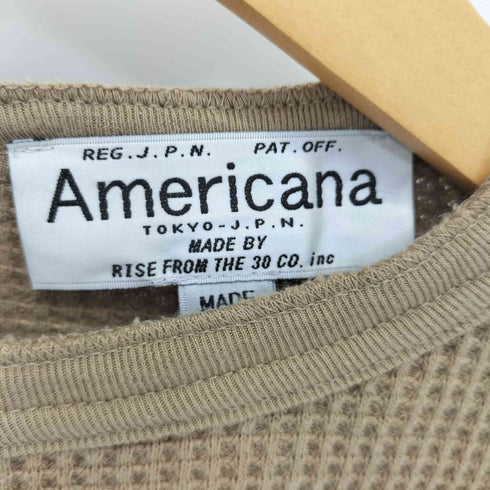 アメリカーナ Americana THERMAL BACK HENLEY NECK レディース