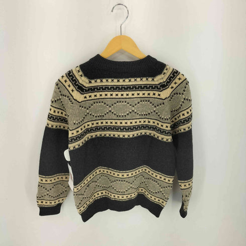 総柄 ウール L/S ニット レディース