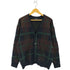 ユナイテッドアローズグリーンレーベルリラクシング UNITED ARROWS green label relaxing チェック柄モヘアライクカーディガン メンズ JPN:L