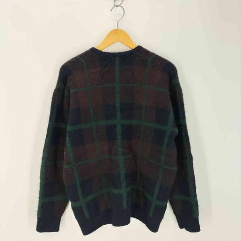 ユナイテッドアローズグリーンレーベルリラクシング UNITED ARROWS green label relaxing チェック柄モヘアライクカーディガン メンズ JPN:L
