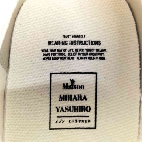 メゾンミハラヤスヒロ Maison MIHARA YASUHIRO PETERSON low original sole canvasローカットスニーカー メンズ 43