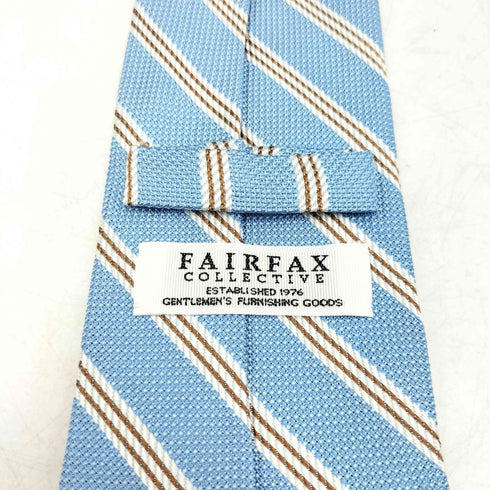フェアファックス FAIRFAX トラッド ストライプ シルクネクタイ メンズ