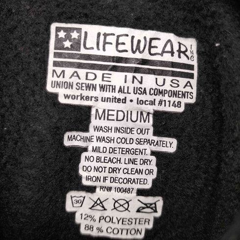 ライフウェア LIFEWEAR MADE IN USA プルオーバーパーカー メンズ JPN:M